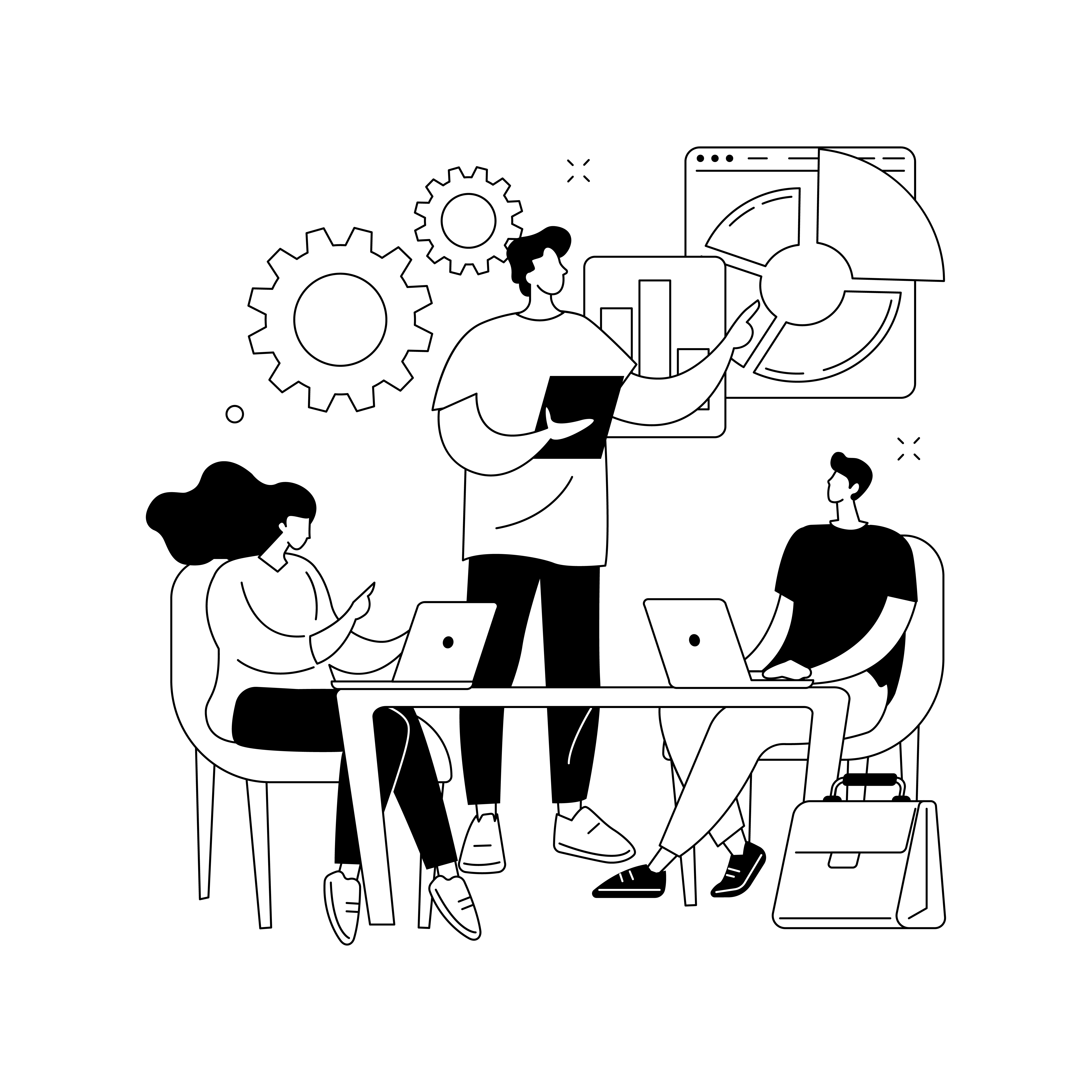 Team collaboration illustration