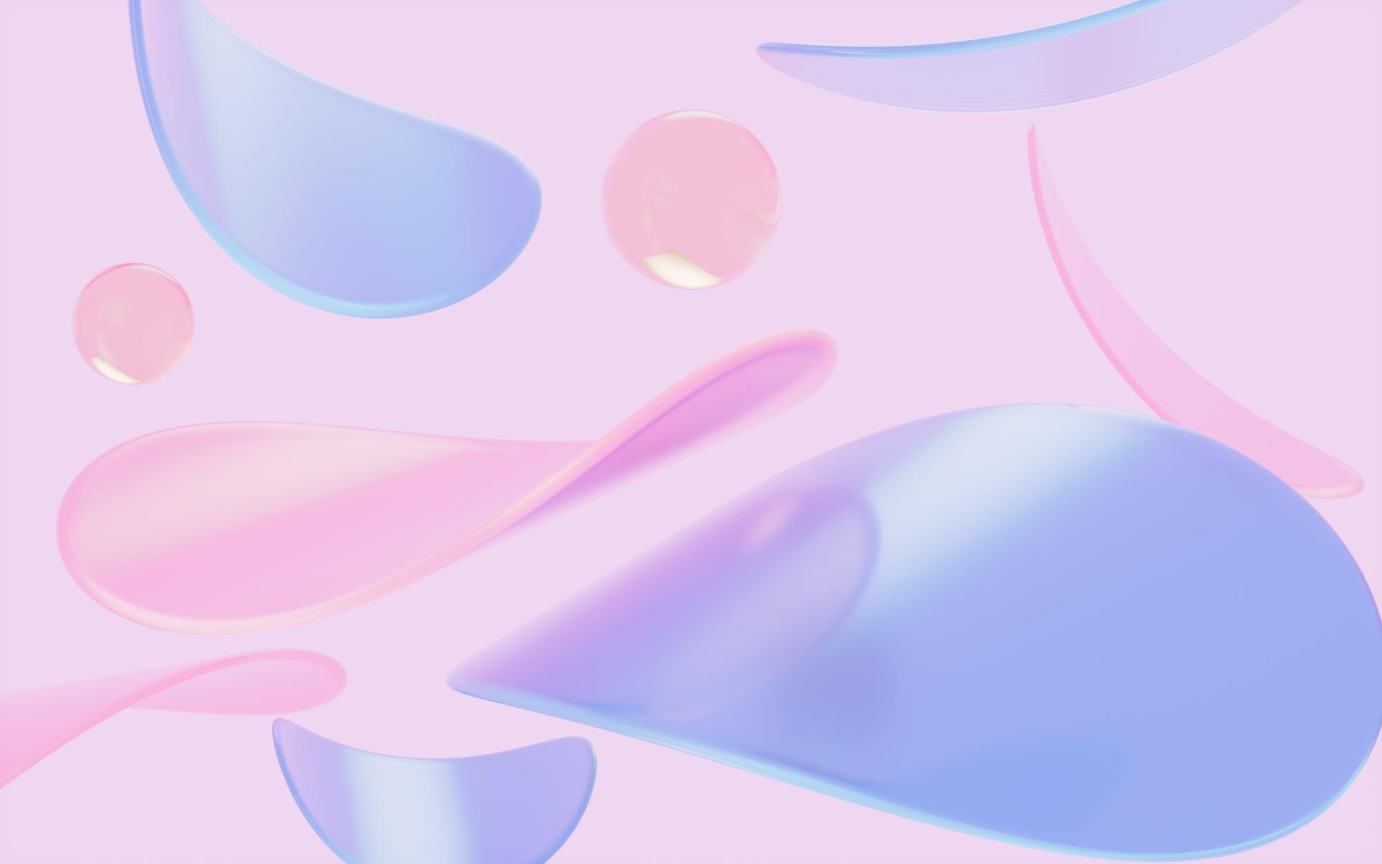 Abstract pastel platform visual
